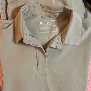 Figs Technical Collection Polo Scrub Top